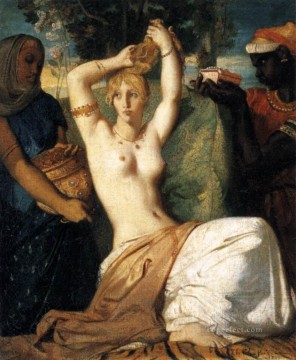 The Toilet Of Esther romantic Theodore Chasseriau nude Oil Paintings
